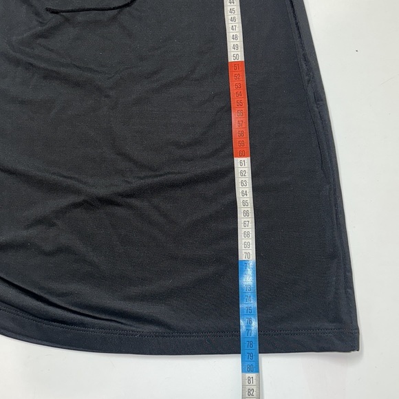 Black Ruched Mini Dress - Picture 5 of 6